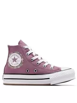 image of Converse Chuck Taylor All Star Eva Lift, Purple, Size 11 Younger