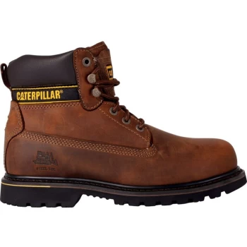 Image of 7041 Holton/T Mens Brown Safety Boots - Size 9 - CAT