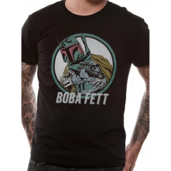 image of Star Wars - Boba Fett Mens XX-Large T-Shirt - Black