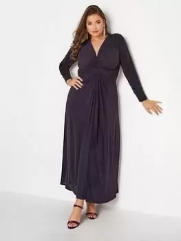 Image of Yours Party Knot Front Maxi - Navy, Size 22, Women