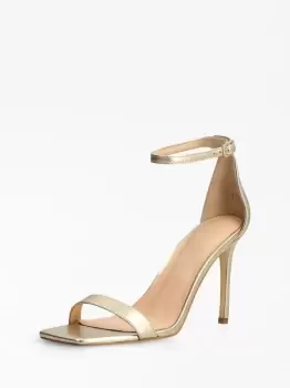 image of Guess Foiled Devon Sandal In Real Leather