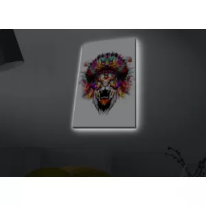 Image of 4570MDACT-076 Multicolor Decorative LED Lighted Canvas Painting