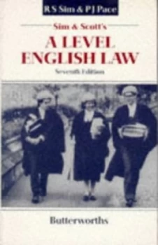 Image of a Level English Law by R. S Sim and P. J Pace Paperback