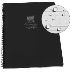 Rite in the Rain Waterproof Unisex Outdoor Notepad 8.5 x 11" Black