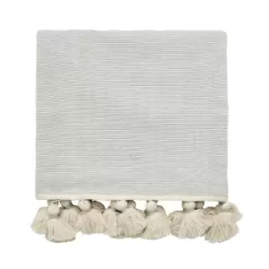 Image of William Morris Pure Torshavn Woven Throw, Silver