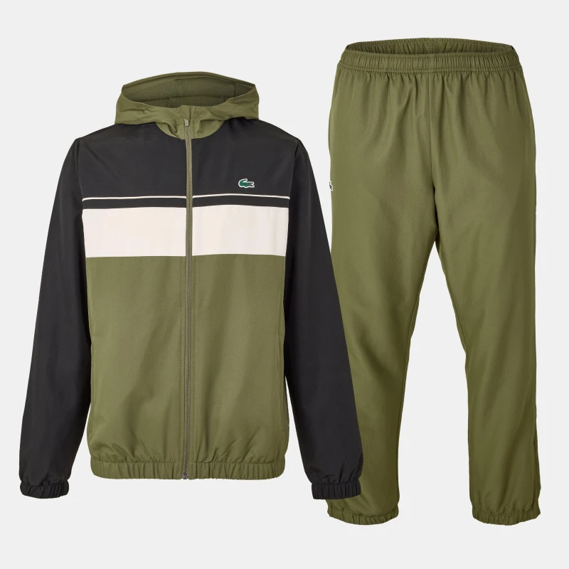 Image of Lacoste Mens Tracksuit Top Green E9F male S