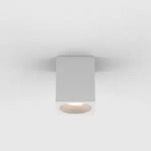 Image of Kos Outdoor Square Surface Mounted LED Downlight Textured White IP65