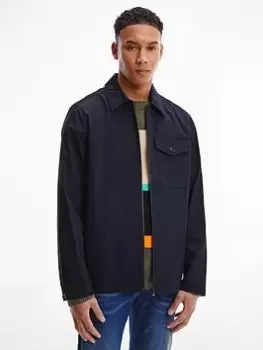 Image of Tommy Hilfiger Cotton Nylon Overshirt, Desert Sky Size M Men