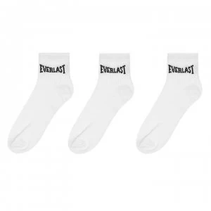 Image of Everlast Quarter Sock 3 Pack Mens - White
