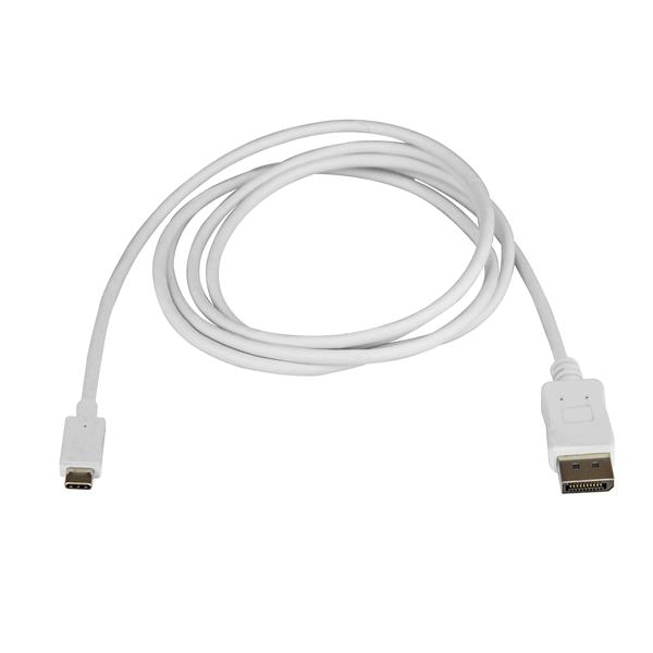 Image of StarTech 1.8 m USB C to DisplayPort Cable Adapter Multi Colour