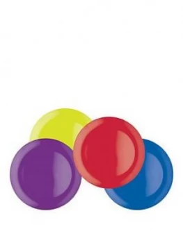 image of Colourworks Brights Melamine Dinner Plates ; Set Of 4