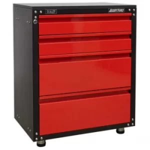 image of Sealey APMS84 Modular 4 Drawer Cabinet with Worktop 665mm