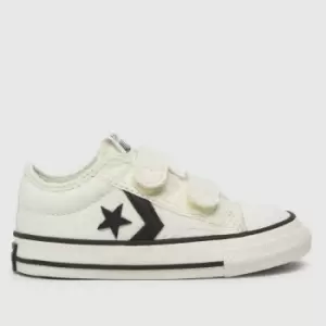 image of Converse White & Black Star Player 76 V Boys Toddler Trainers