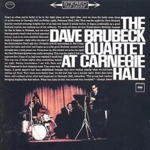 image of At Carnegie Hall by The Dave Brubeck Quartet CD Album