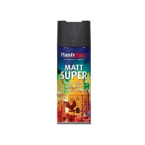 image of PlastiKote Super Spray Matt White RAL 9016 400ml