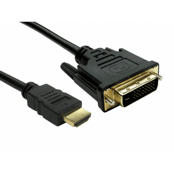 image of Cables Direct 5m DVI-D to HDMI Cable