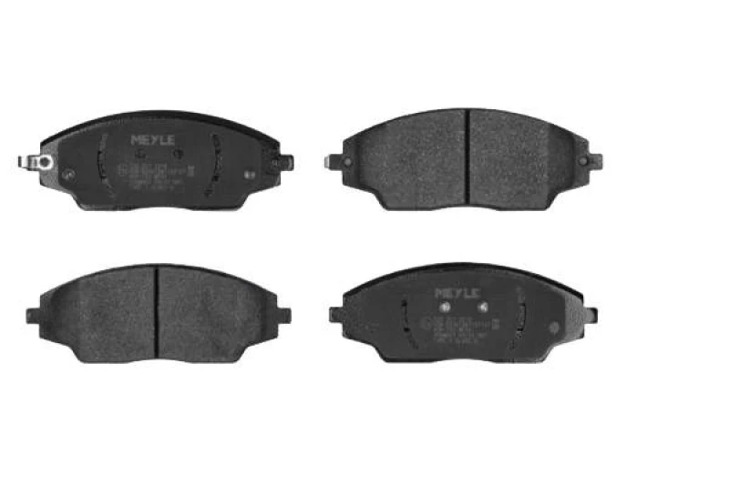 Image of MEYLE 025 257 2218 Brake pad set Front Axle, with acoustic wear warning, Original Quality, with anti-squeak plate Brake Pad Set,disc brake (402)