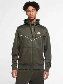 image of Nike Sportswear Repeat Full Zip Hoodie - Khaki, Size S, Men