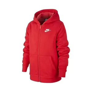 Image of Nike Boys Hoodie Full Zip Club Jacket - Red