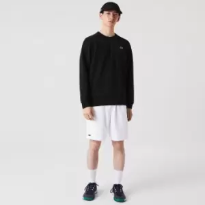Image of Mens Lacoste SPORT tennis shorts in solid diamond weave taffeta Size 2 - XS White