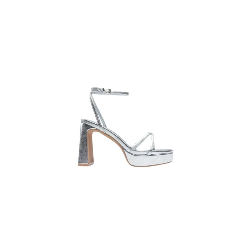 Image of Mim Shoes Womens heeled sandals Mim Shoes Greta Argente Female 41