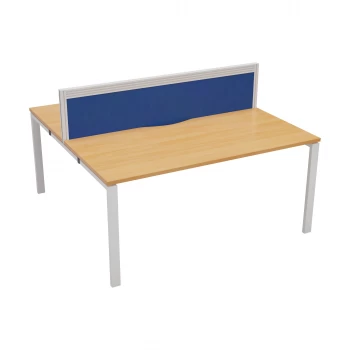 image of CB 2 Person Bench 1400 x 780 - Beech Top and White Legs