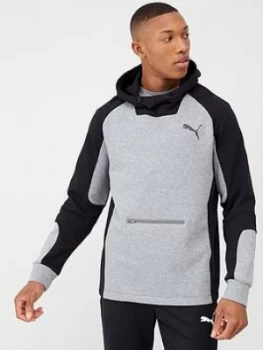 Puma Evostripe Hoodie - Meidum Grey Heather, Medium Grey Heather, Size 2XL, Men