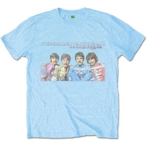 Image of The Beatles - LP Here Now Unisex Large T-Shirt - Blue