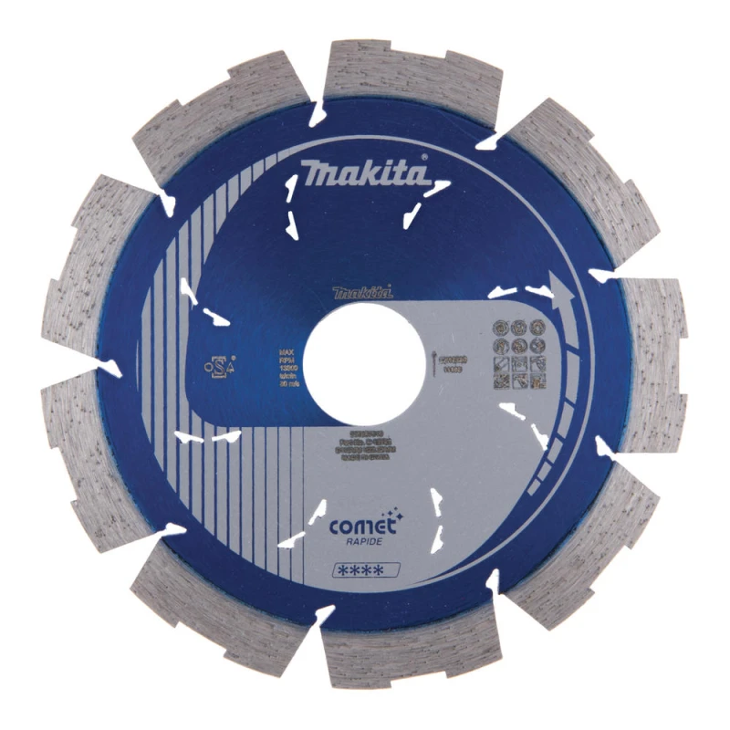Image of Makita Comet Dry and Wet Diamond Cutting Disc B-12762 Diameter: 115mm