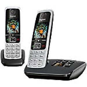 Image of Gigaset DECT Telephone C630A Twin Black, Silver