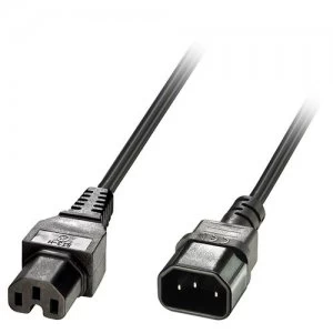Image of Lindy 30314 power cable Black 2m C14 coupler C15 coupler
