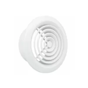 Image of Manrose 125mm Internal Circular Grille (White) - 2120W