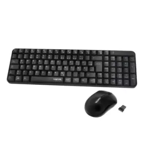 image of LogiLink ID0119 keyboard RF Wireless QWERTZ German Black