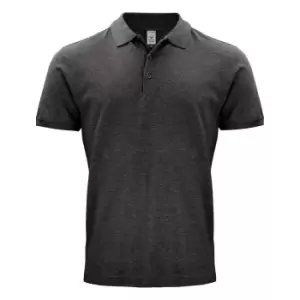 Clique Mens Classic OC Polo Shirt (S) (Anthracite Melange)