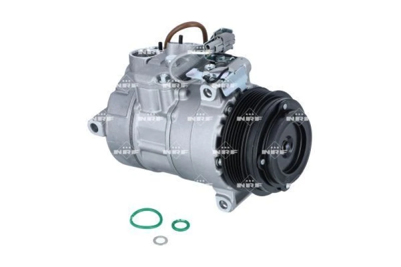 Image of NRF 32859 AC Compressor EASY FIT PAG 46, Refrigerant: R134a, with gaskets/seals Compressor,air conditioning (447)