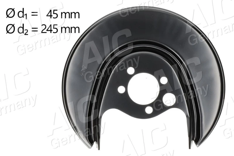 Image of Brake disc backing plate AIC 56160