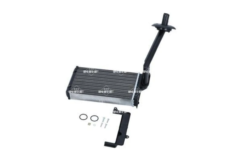 Image of NRF 53216 Heat Exchanger with pipe, with fastening/mounting material Aluminium Heat Exchanger,interior heating (467)