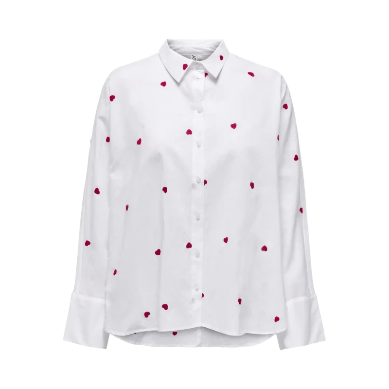Image of Only Womens long sleeve shirt Only New Lina Grace Blanc Female S