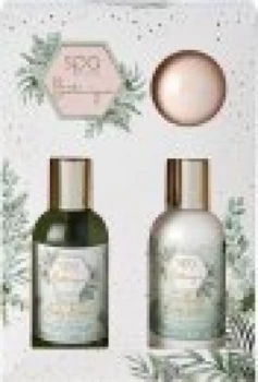 image of Style & Grace Mini Treats Gift Set Eco Packaging 100ml Body Wash + 100ml Body Lotion + 55g Bath Fizzer