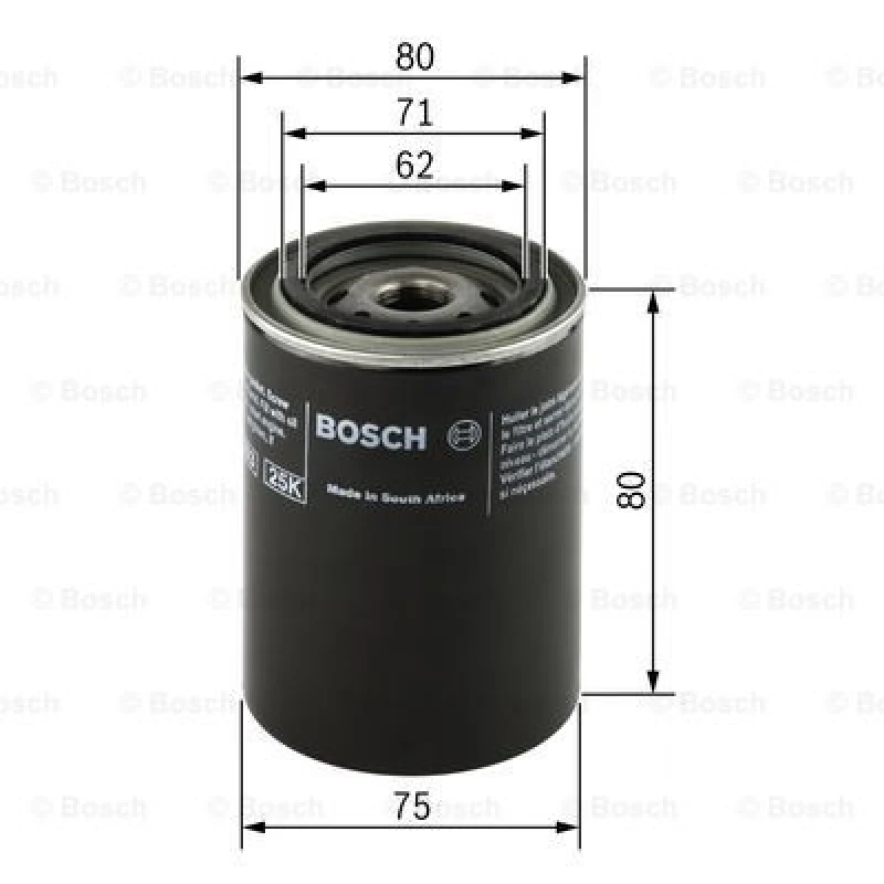 Image of Oil filter Bosch 0 451 103 271