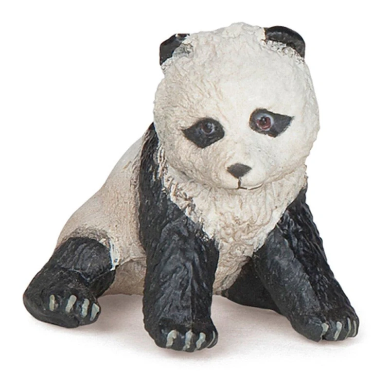 Image of Difuzed Wild Animal Kingdom Sitting Baby Panda Toy Figure, 3 Years or Above, Black/White (50135) Multi