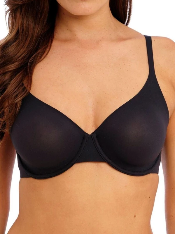 Image of Wacoal Womens non-padded underwired molded bra Wacoal Ines secret Noir Female 85C