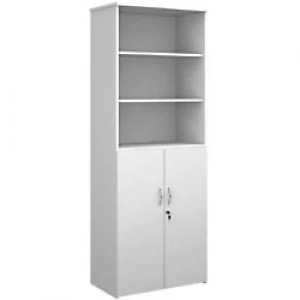 Image of Dams International Combination Unit with Lockable Door and 3 Shelves Universal 800 x 470 x 2140 mm White
