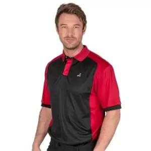 Image of Under Par Golf Polo Shirt Mens - Black