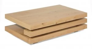 image of Linea Astra Oak Coffee Table Brown