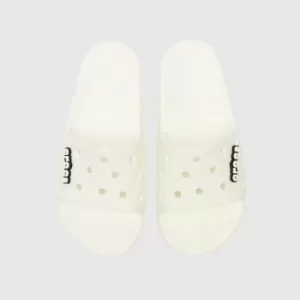 image of Crocs White Classic Slide Sandals