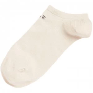 Image of Elle Bamboo 2 pair pack trainer socks - Natural