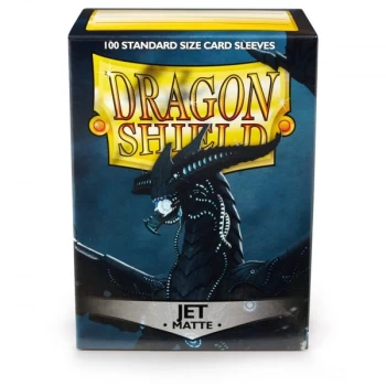 Image of Dragon Shield Matte Jet Standard Card Sleeves - 100 Sleeves