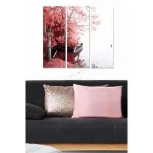 Image of MDF114020452 Multicolor Decorative MDF Painting (3 Pieces)