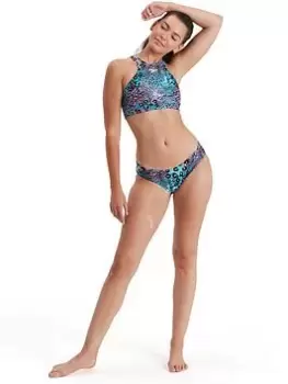 Image of Speedo Volley Bikini, Blue, Size 30, Women